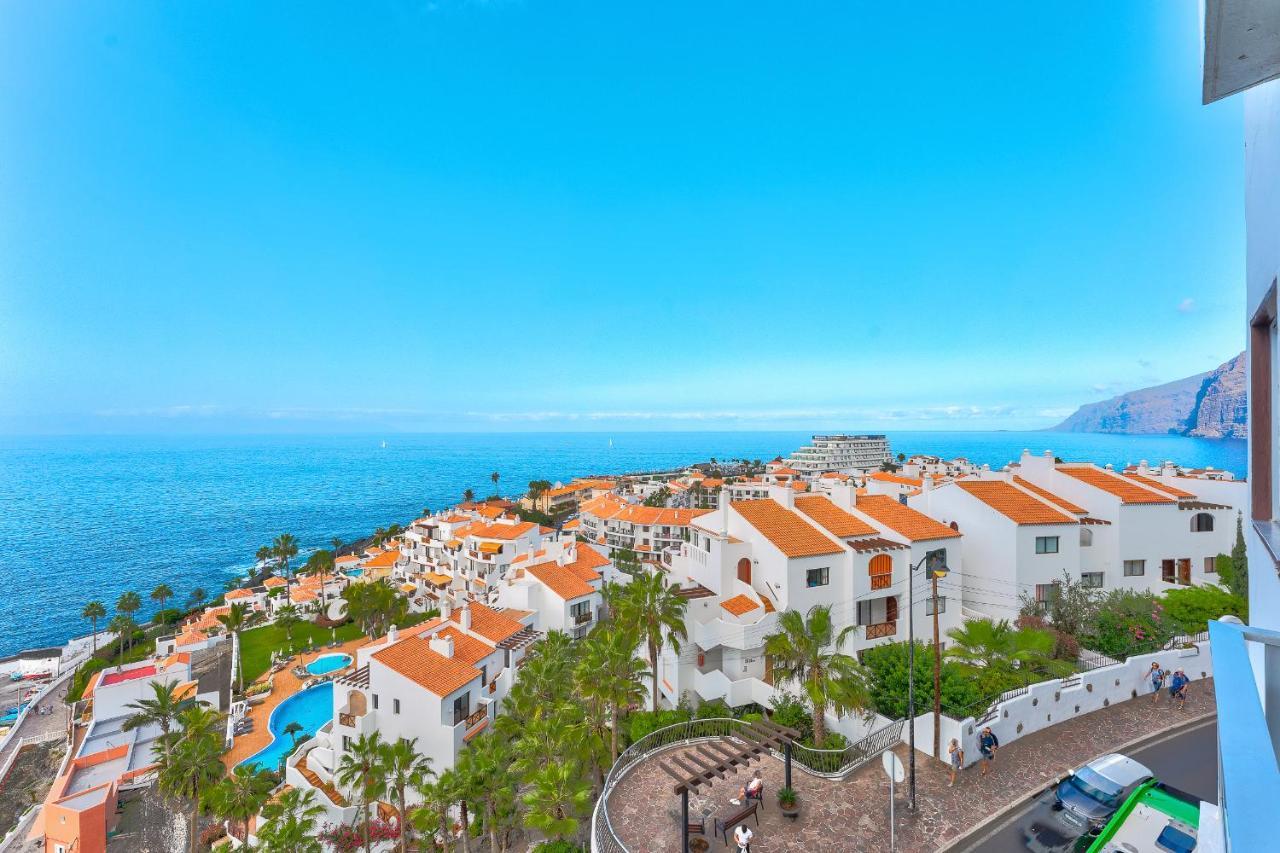 Incredible Sea & Mountain View Aircon Front Line Of Atlantic Ocean Apartment Puerto de Santiago  Exterior photo